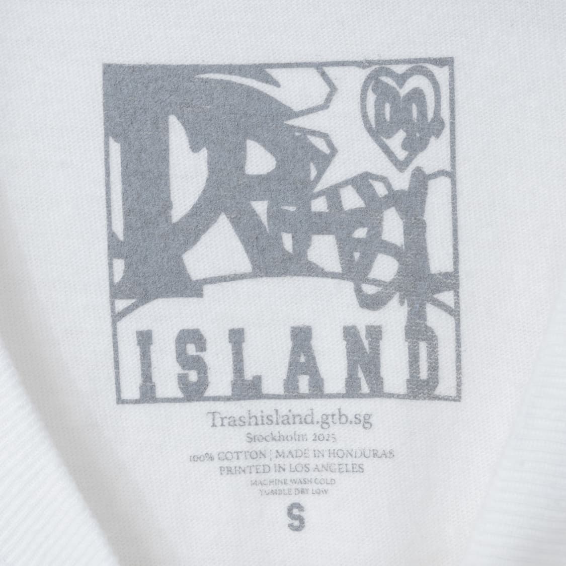 2025 Bladee Trash Island Tee White 상품이미지5