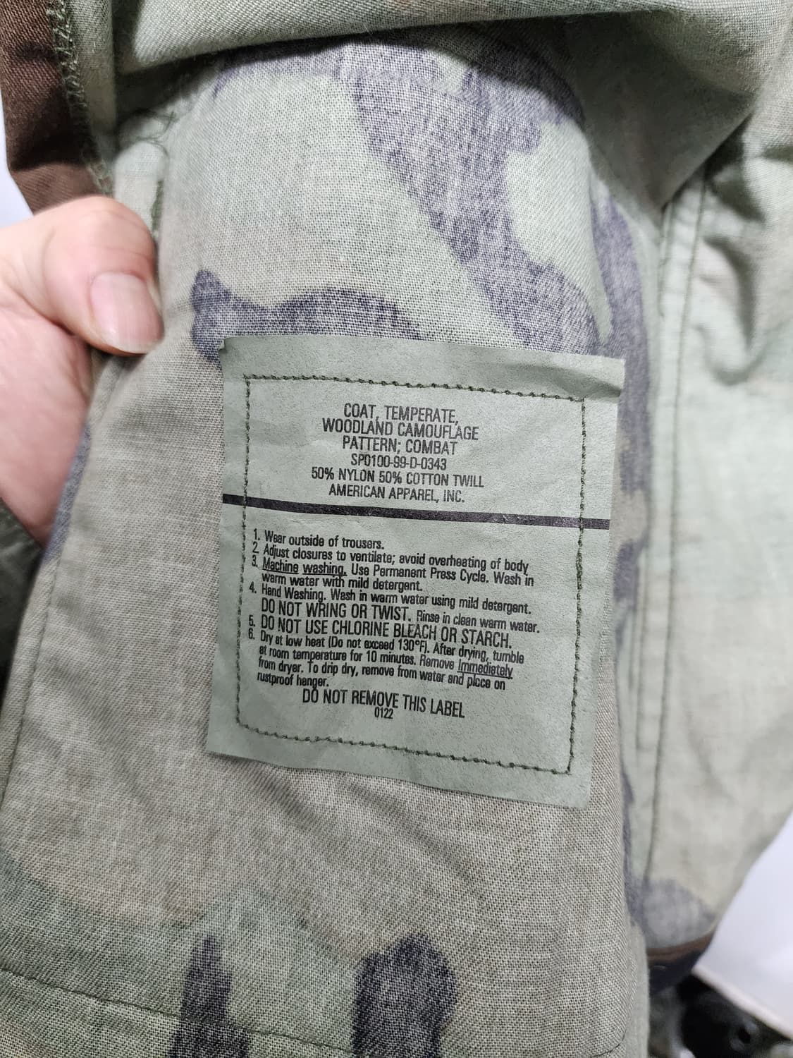 미군 우드랜드 공군 U.S. AIR FORCE 카모 자켓 상품이미지6