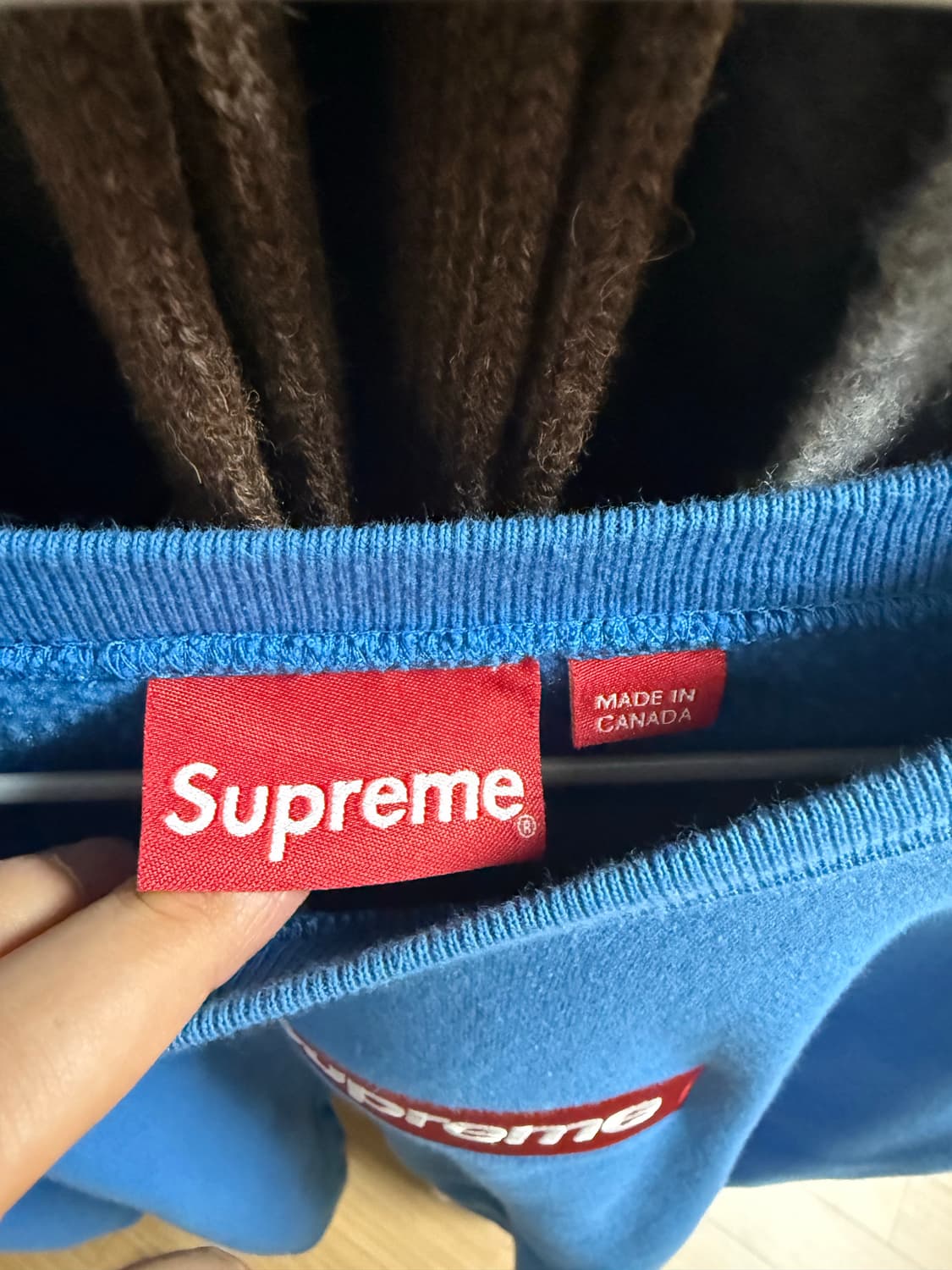 슈프림 박스로고 블루 XL 상품이미지3