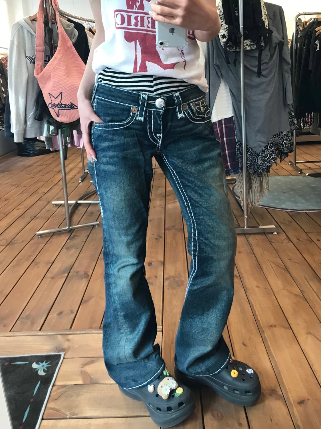 트루릴리젼 워싱 데님 팬츠 상품이미지3