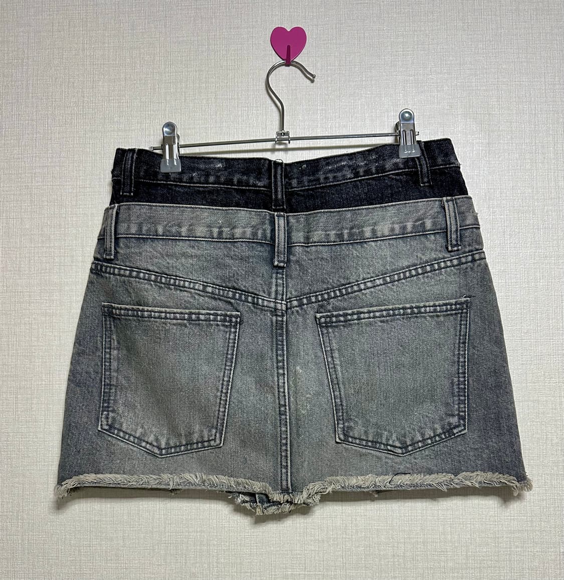 자라 ZARA 로우라이즈 레이어드 데님스커트 M 상품이미지3