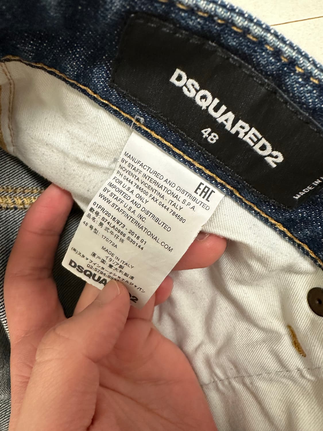 디스퀘어드2 중청 데님 청바지 상품이미지3