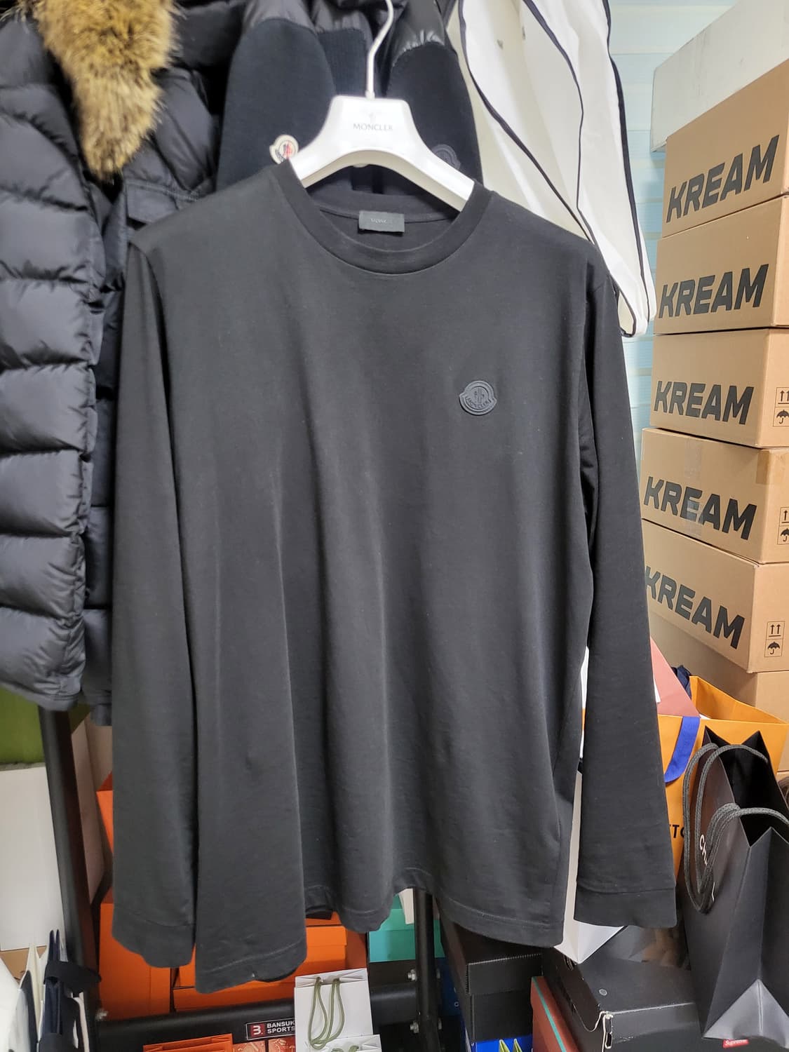 24SS 몽클레어 롱슬리브 긴팔 티셔츠 XL 상품이미지3