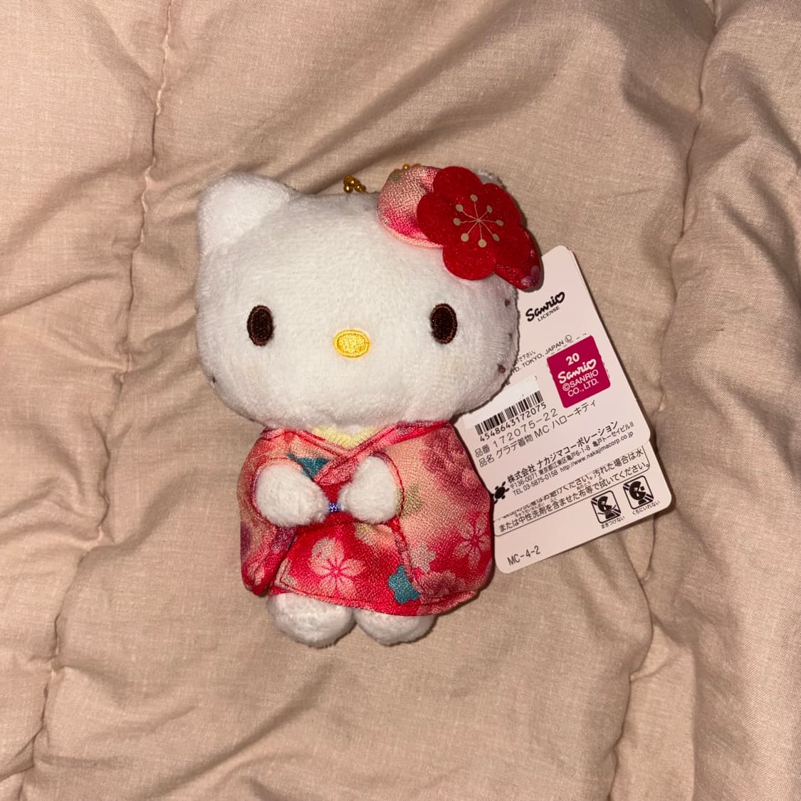산리오 헬로키티 기모노 유카타 마스코트 인형 키링 상품이미지1