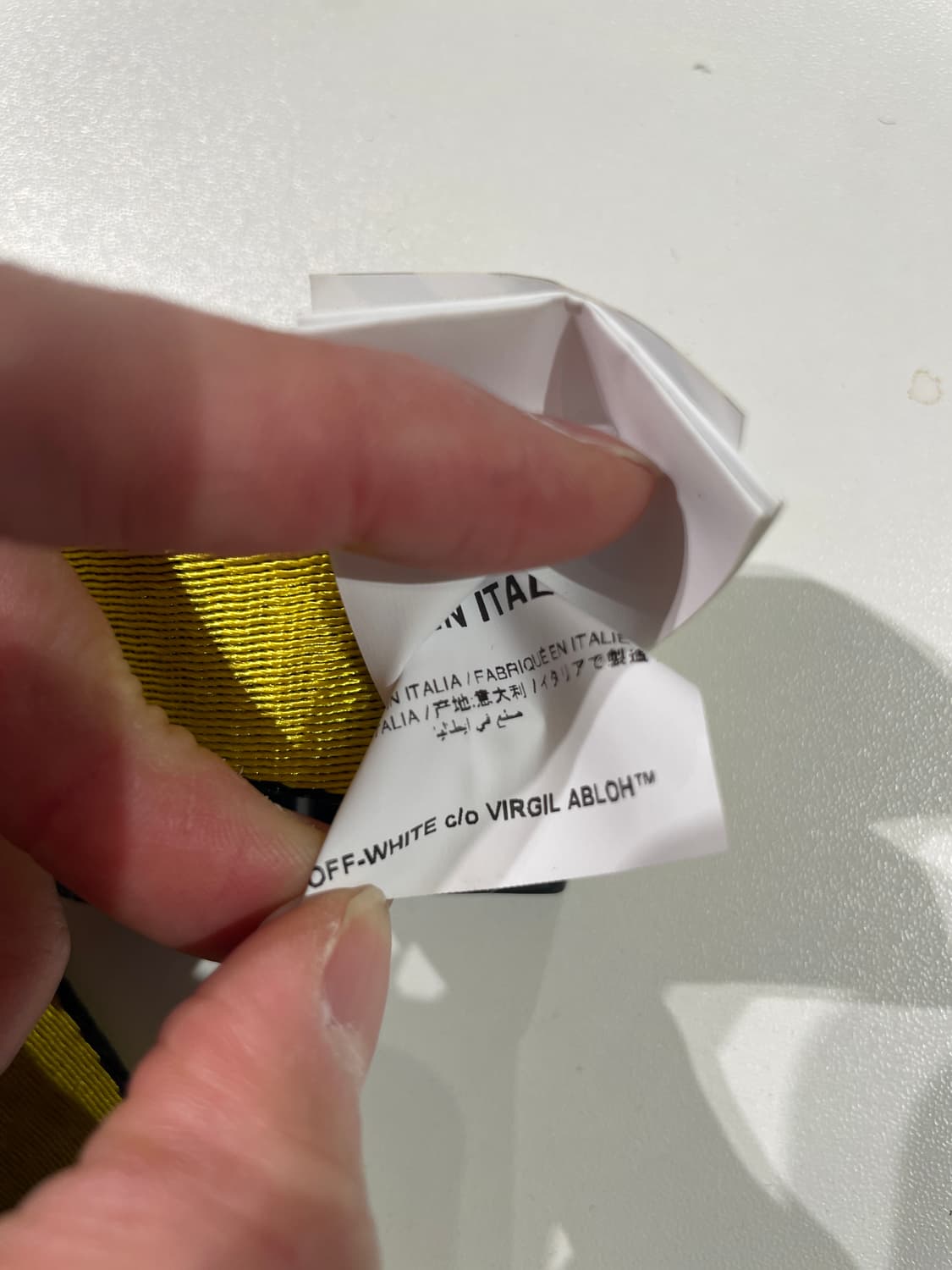 오프화이트 클래식 옐로우 인더스트리얼 벨트 상품이미지7