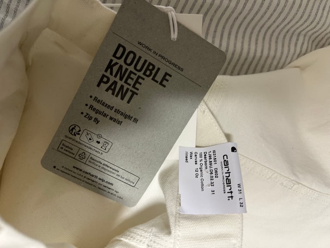 (31x32) 새상품 칼하트wip 더블니 상품이미지4