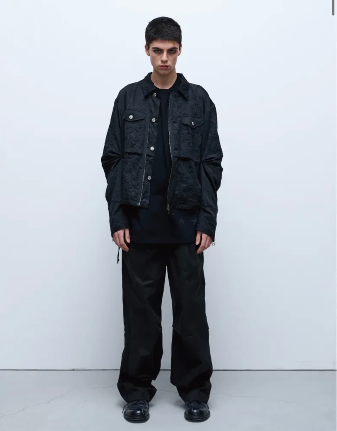 Pinch crinkled jacket black 상품이미지2