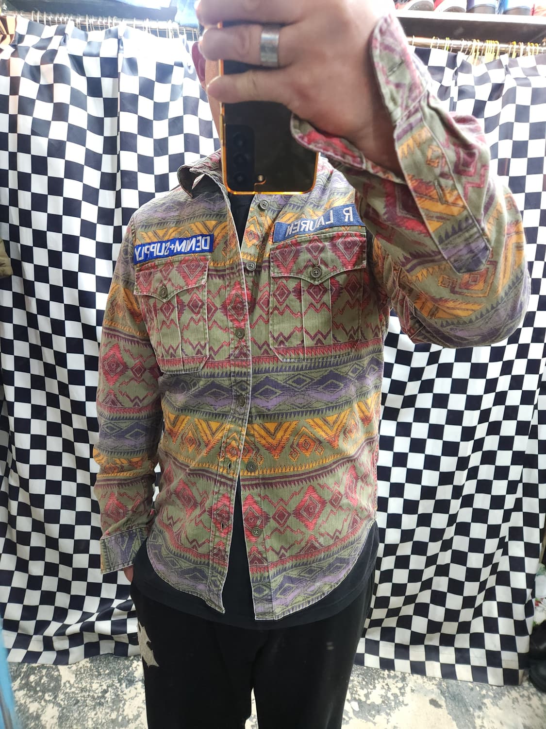 랄프로렌 데님엔서플라이 아즈텍 나바호 패턴 셔츠

 상품이미지9