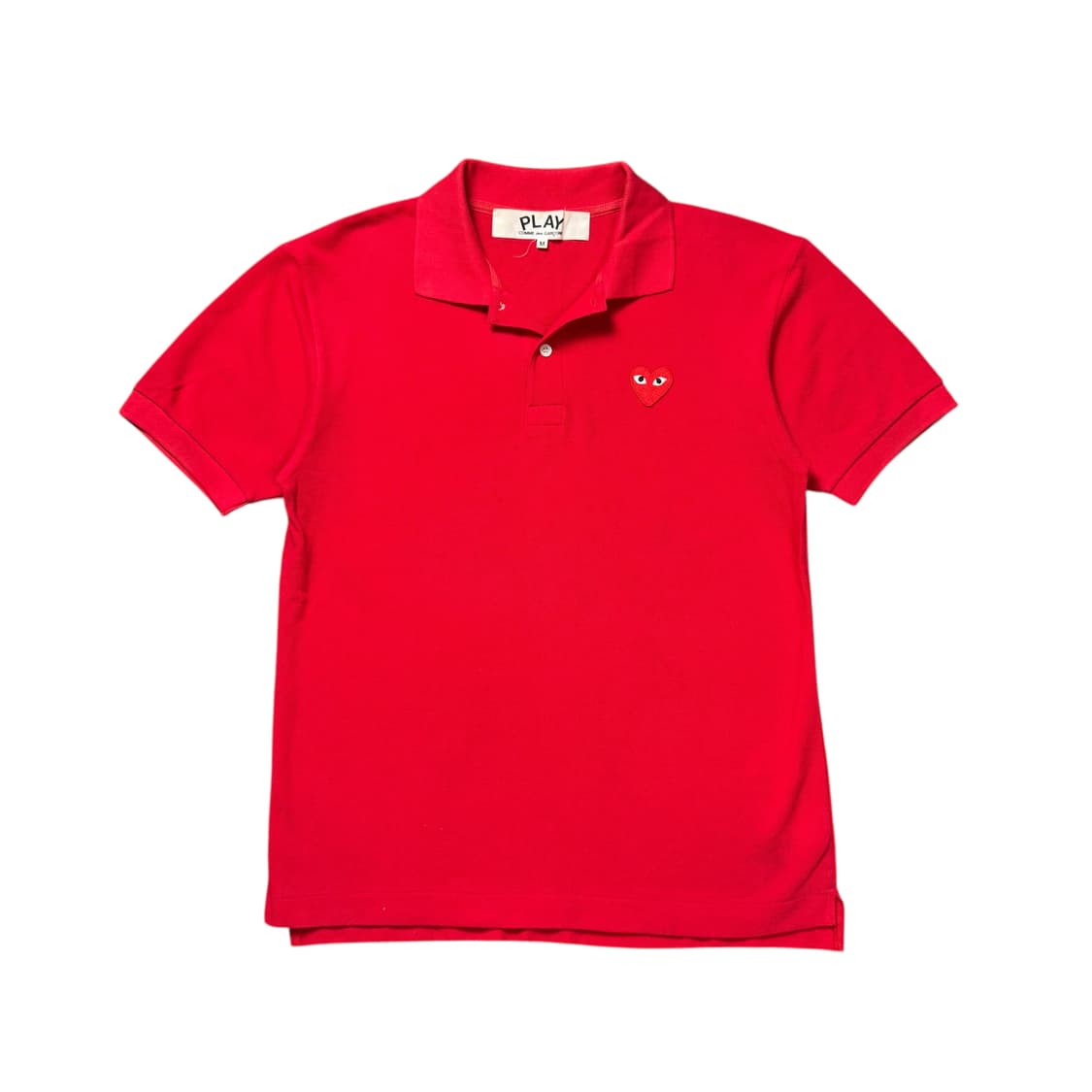 (M) 꼼데가르송 레드와펜 카라티 레드 상품이미지1