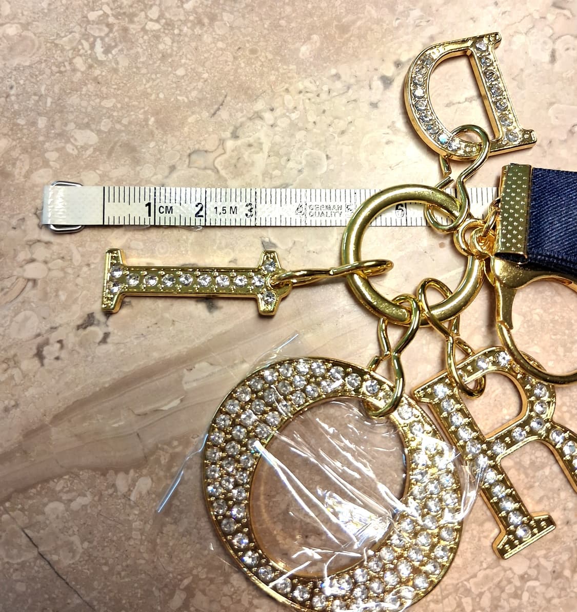 Dior 큐빅 Letter 키링 (새제품) 상품이미지6