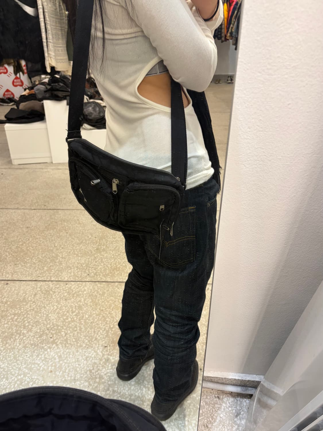 The North Face Padded Black Mini bag 상품이미지1