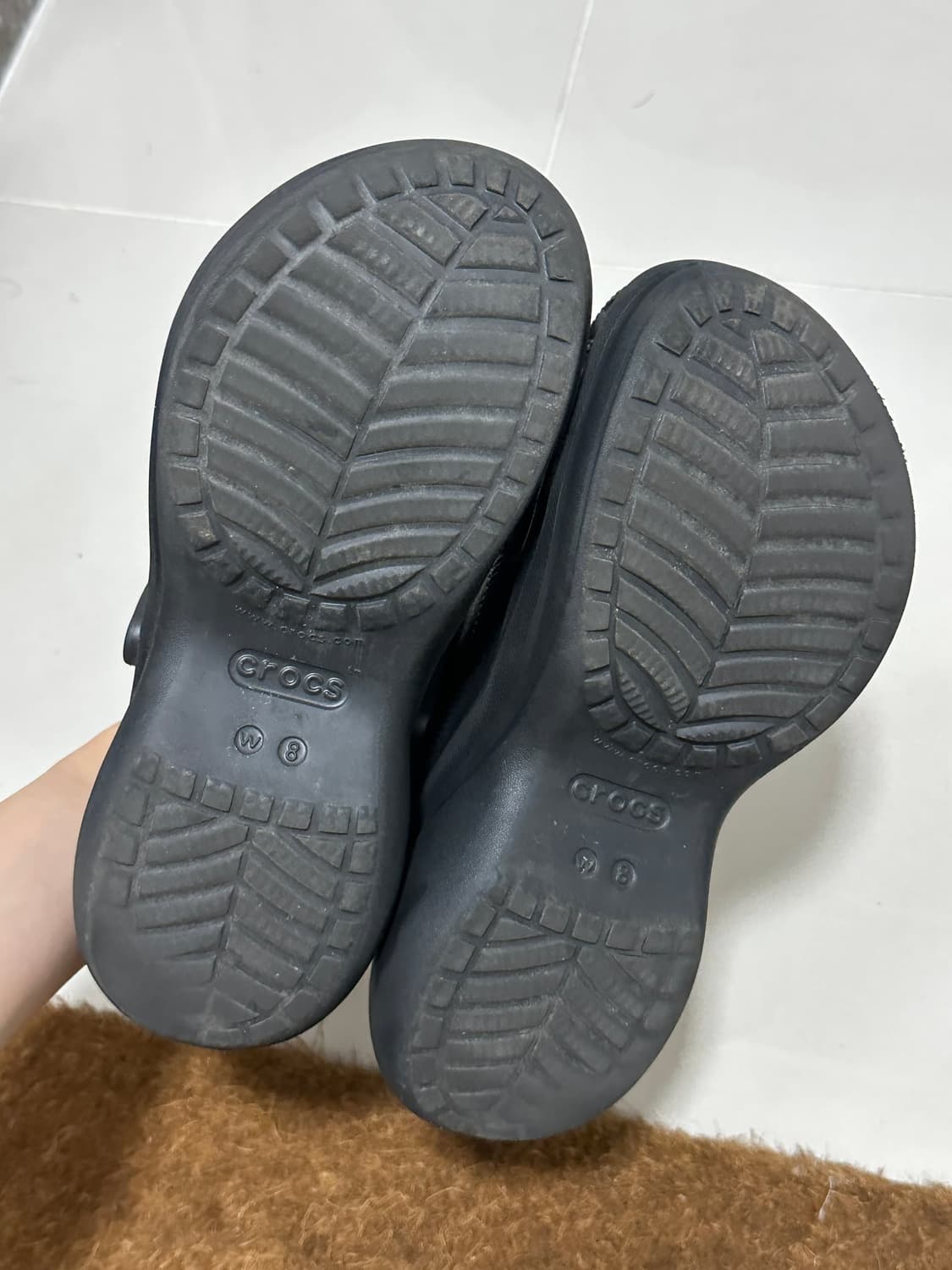 크록스 베이 클로그 블랙 250 상품이미지8
