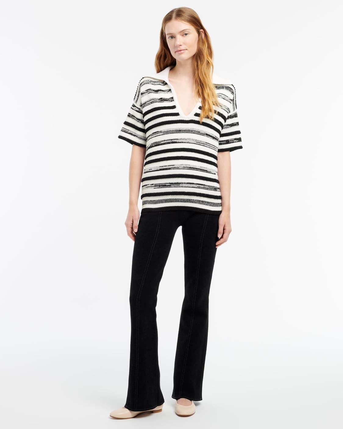 (정품)샤넬 배리 BARRIE 스트라잎 니트탑 상품이미지3