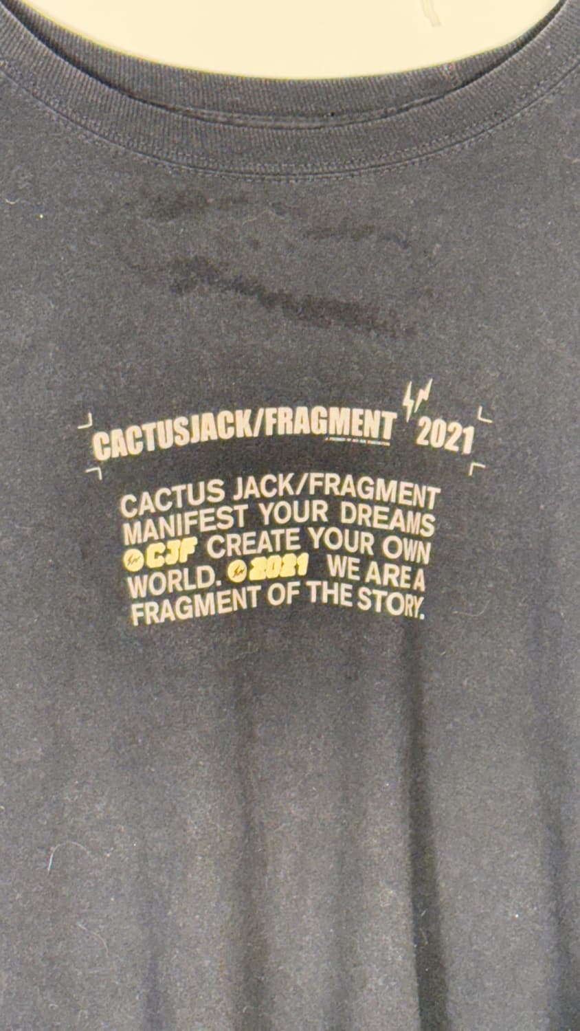 [XL] CACTUS JACK FRAGMENT 2021 롱슬리브 블랙 상품이미지2