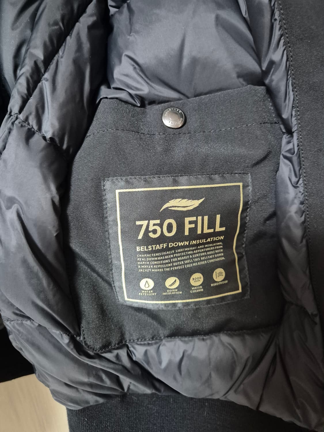 (21년) 벨스타프 피크 자켓 다운 750필 점퍼 36 상품이미지6