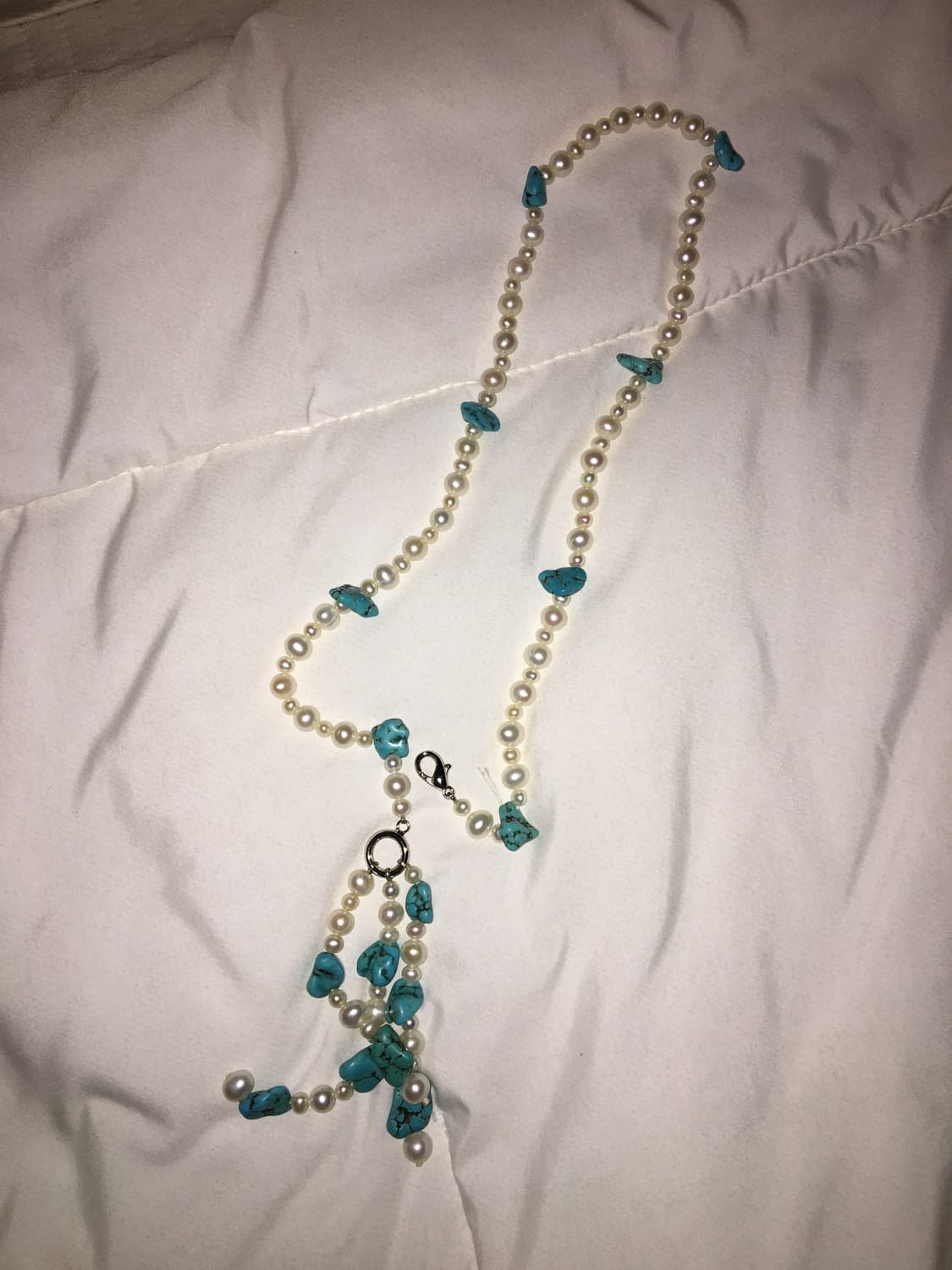 Turquoise Pearl Necklace 상품이미지2