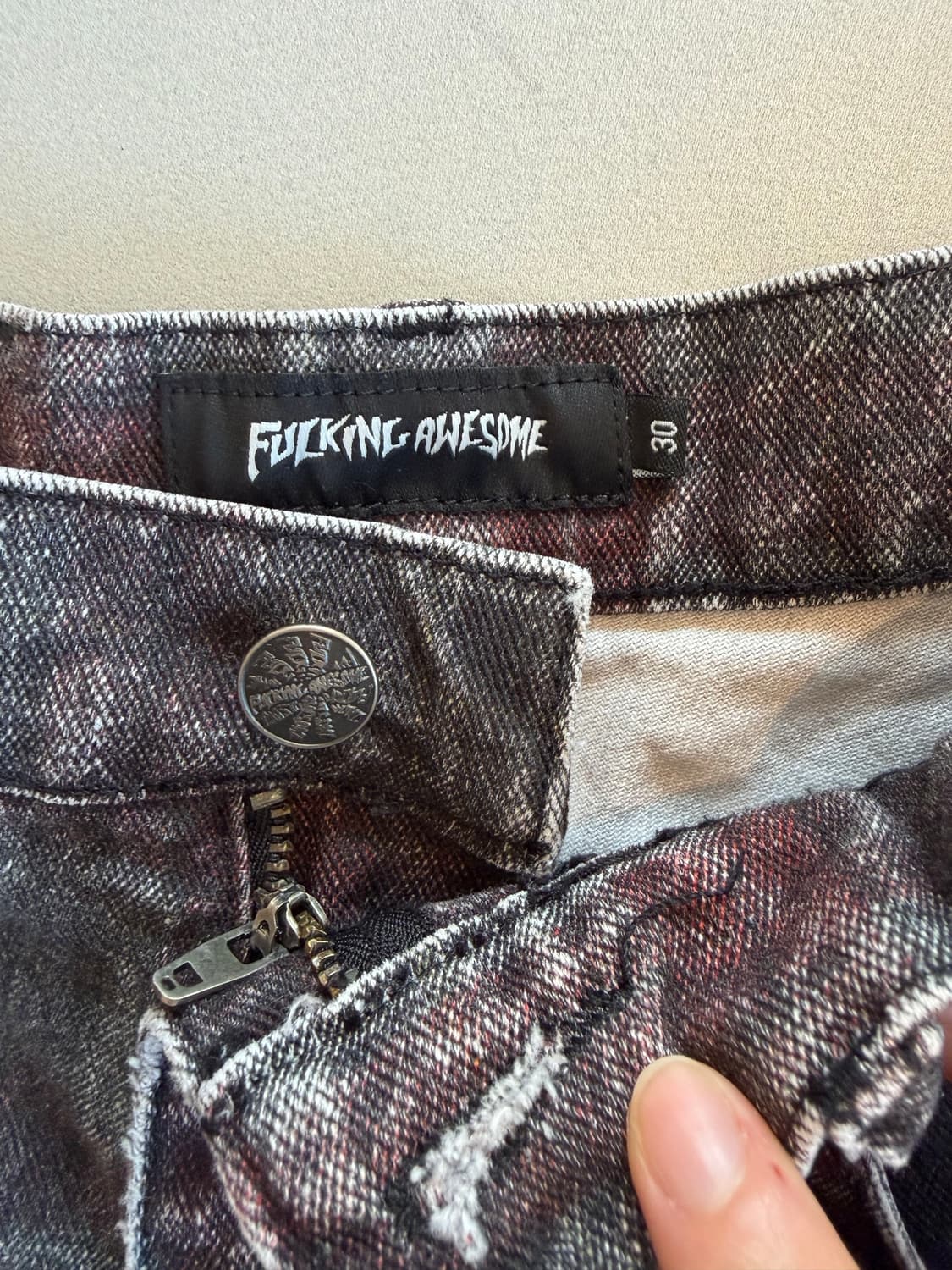 퍼킹어썸 밀러 플레이드 데님 쇼츠 상품이미지5