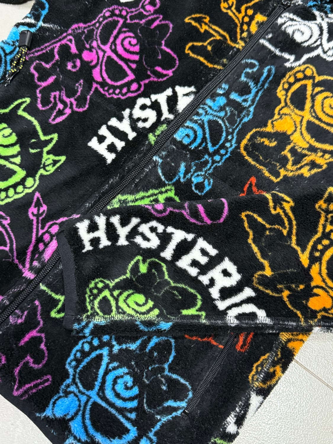 히스테릭 글래머 아카이브 데빌킨 후리스 후드 집업 자켓 상품이미지3