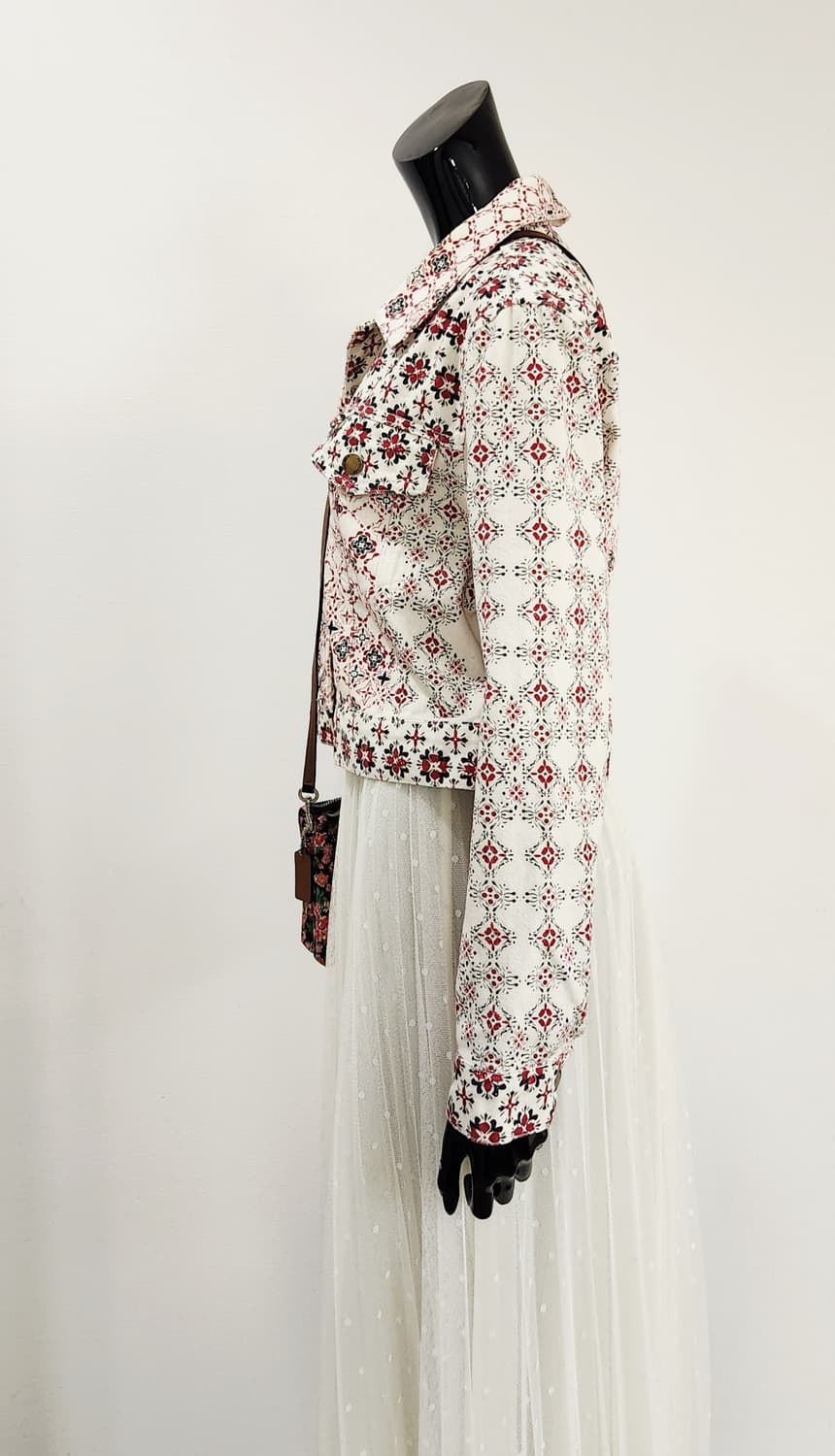 패턴 데님 자켓  상품이미지5