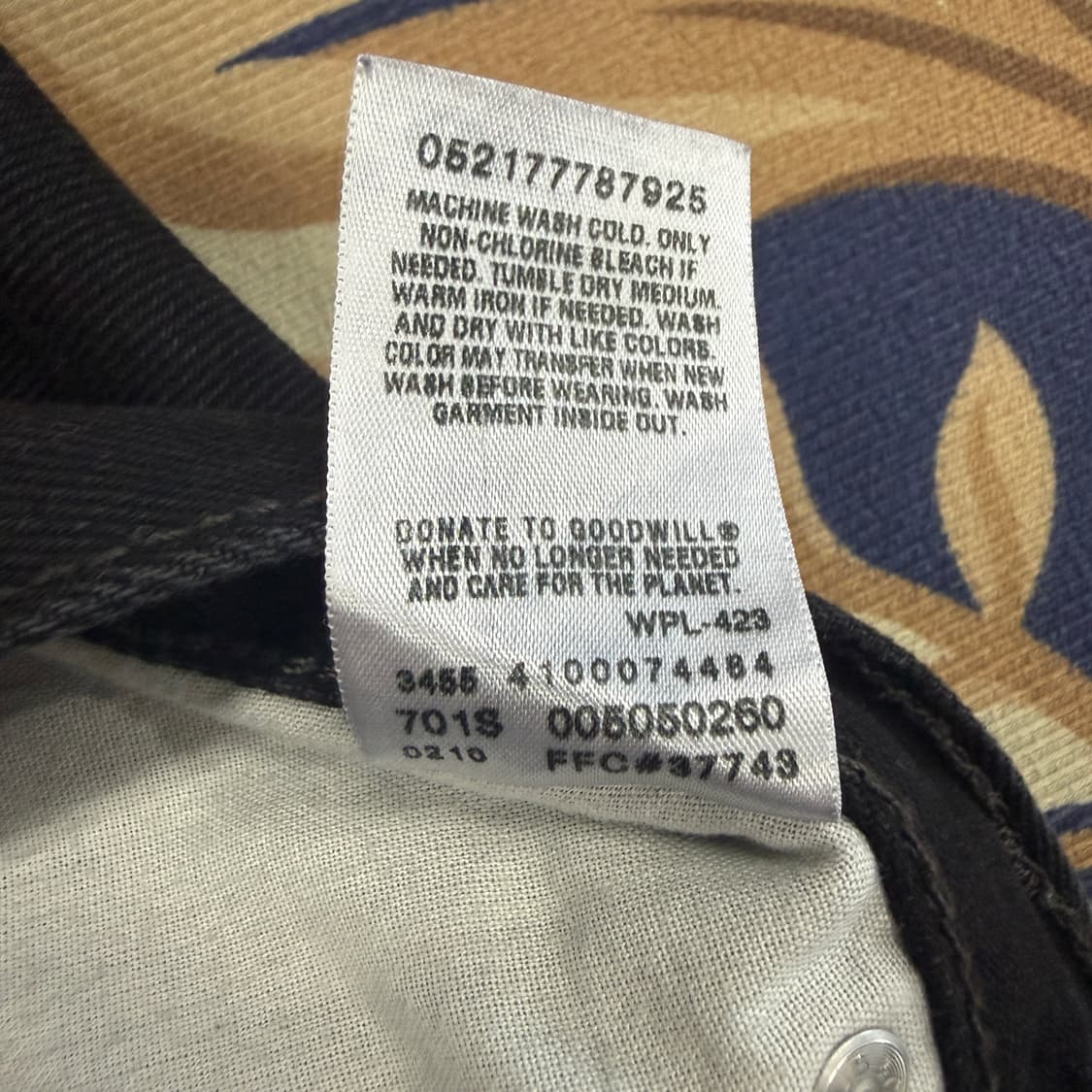 (31)10s 리바이스 Levis 블랙 데님팬츠 상품이미지6