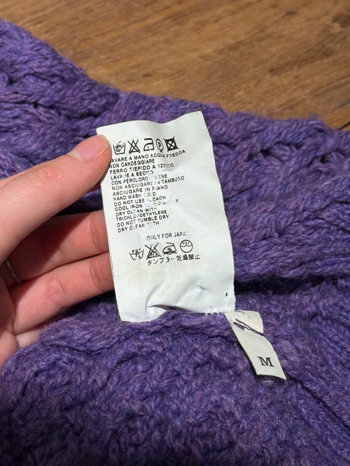 막스앤코 퍼플 니트 웨이스트 스트랩 가디건 상품이미지10