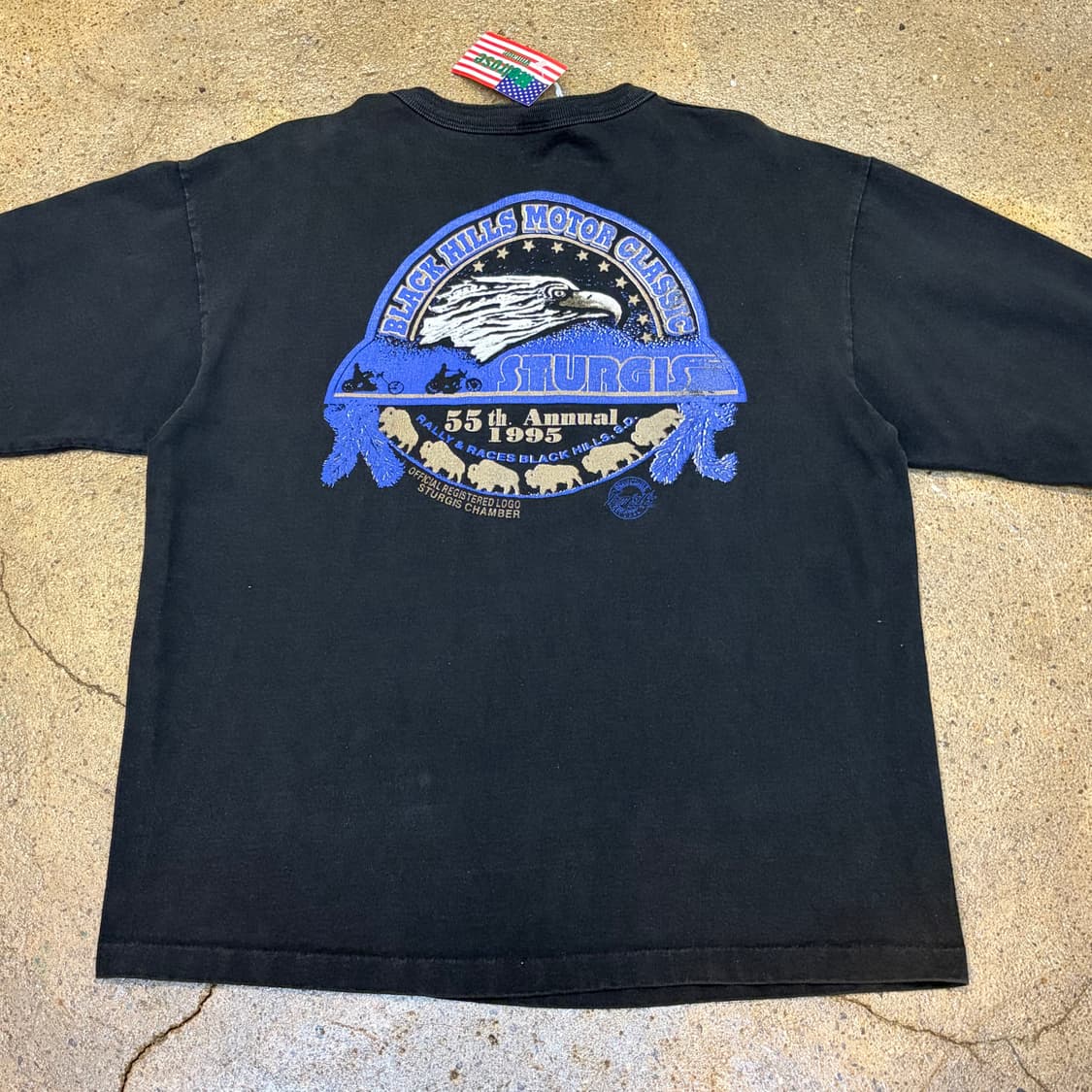 00s Made in USA 빈티지 헨리넥 반팔티 상품이미지8