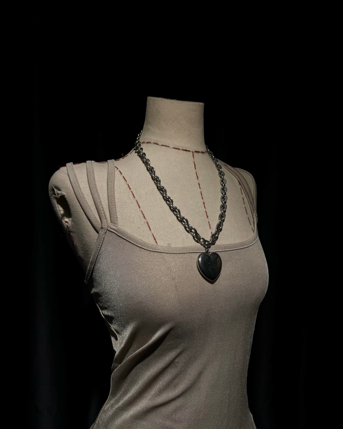 글리터 백 스트랩 포인트 탑 상품이미지3