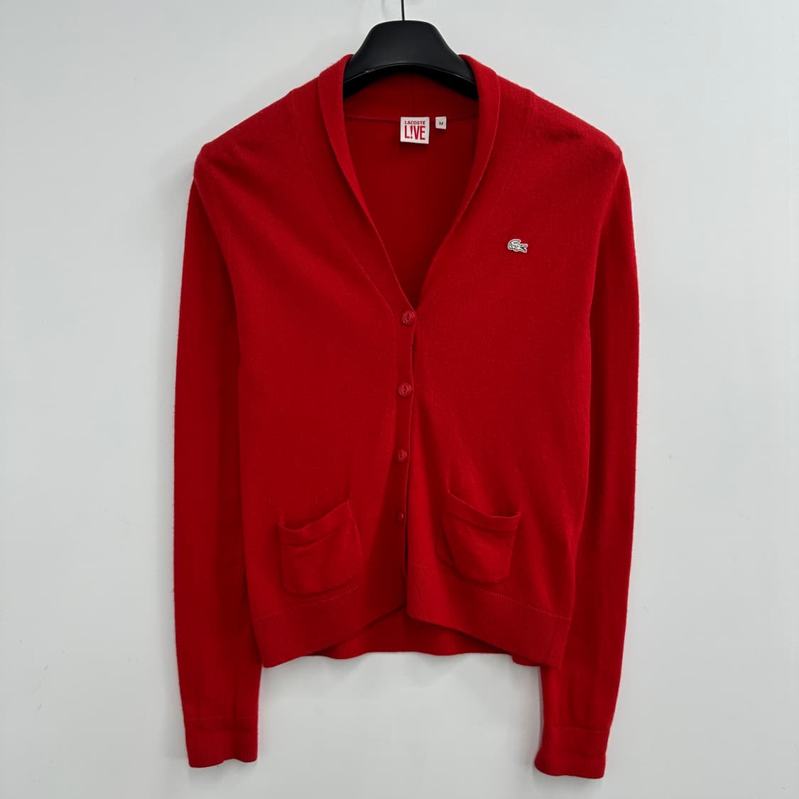 95 라코스테 여자 울 캐시미어 니트 가디건 상품이미지1