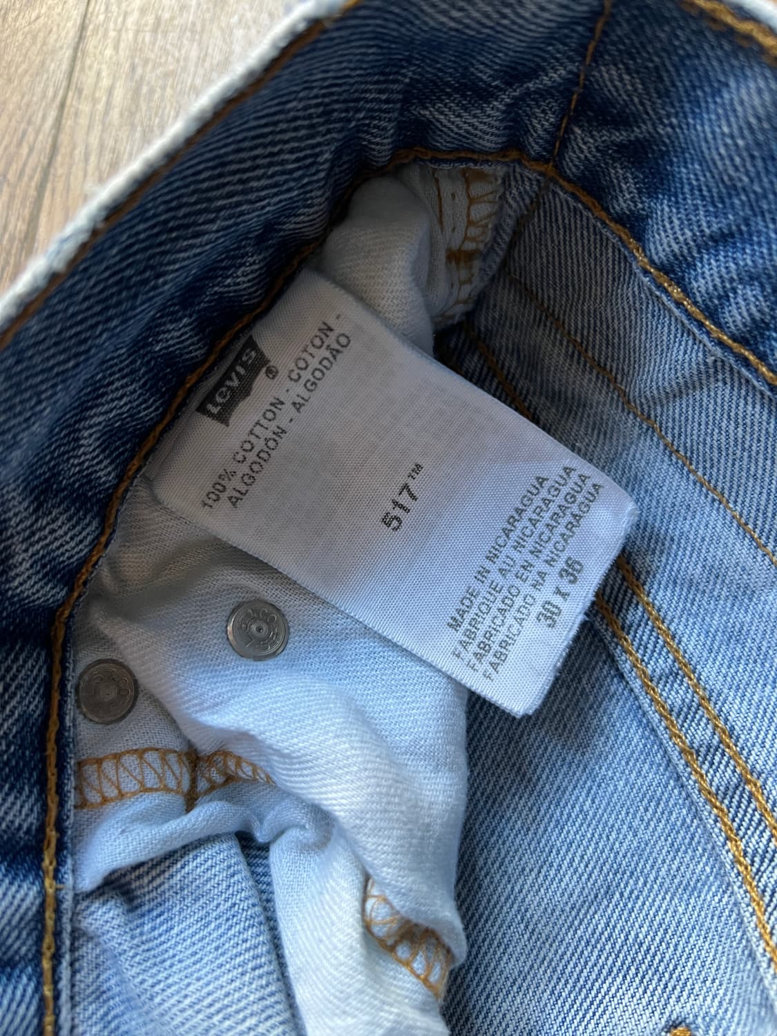 [30]리바이스 517 라이트블루 플레어핏 데님 팬츠 상품이미지4