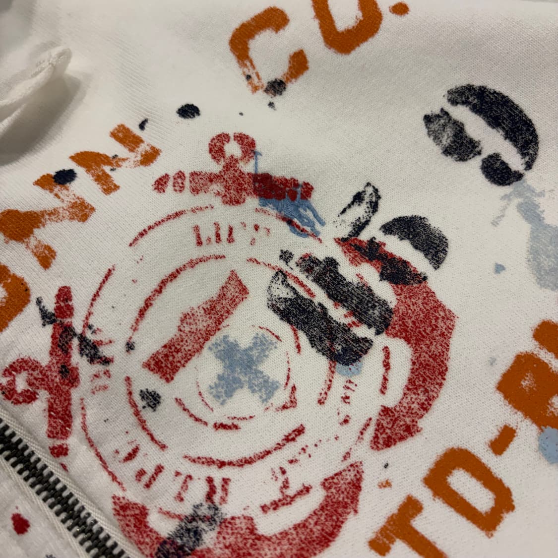 [M] 폴로 랄프로렌 화이트 빈티지 프린팅 후드집업 B825 상품이미지4