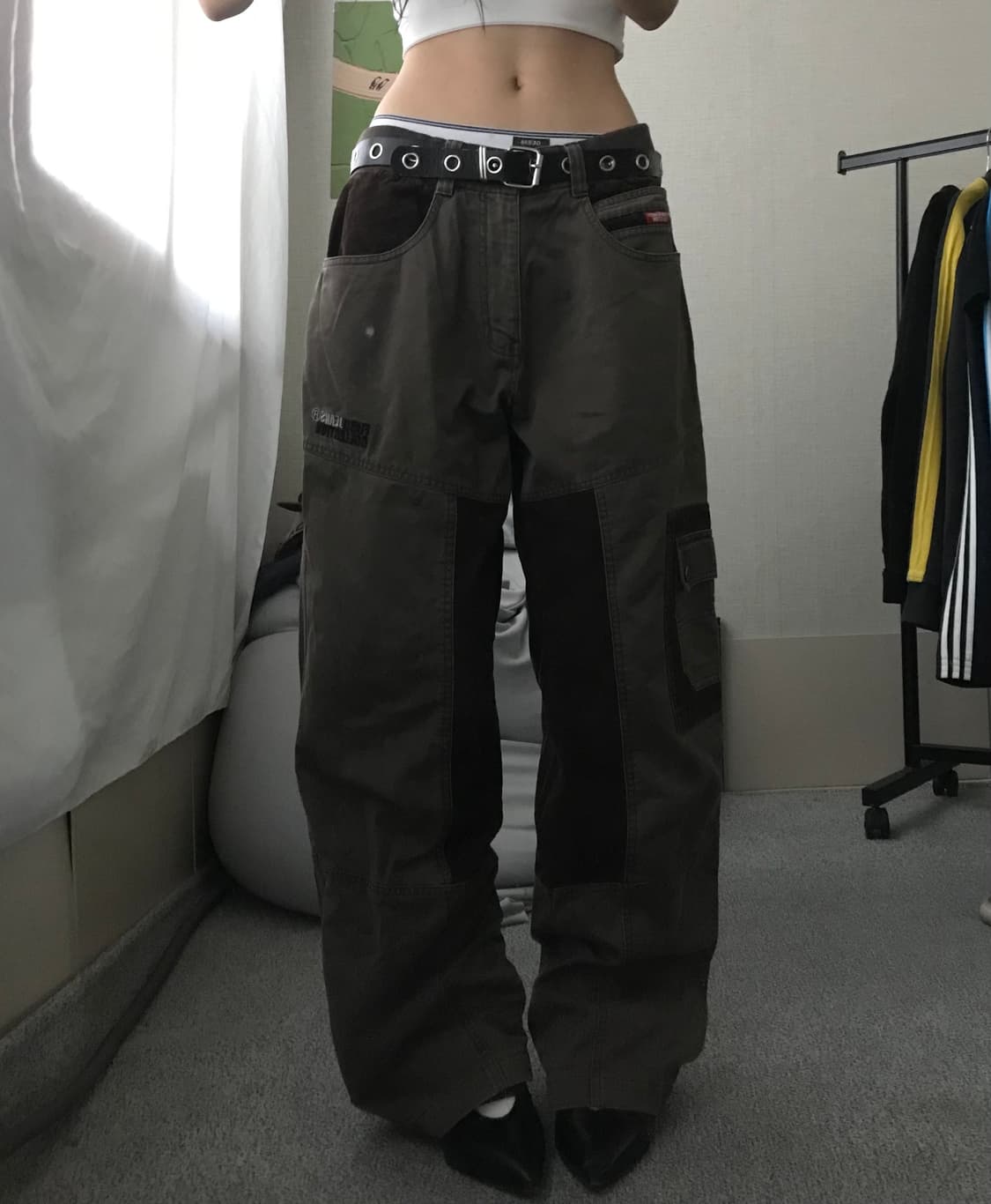 후부 00s 브라운 와이드핏 팬츠 상품이미지2