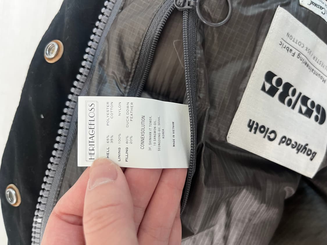 Heritage Floss 헤리티지플로스 덕다운 패딩 상품이미지4