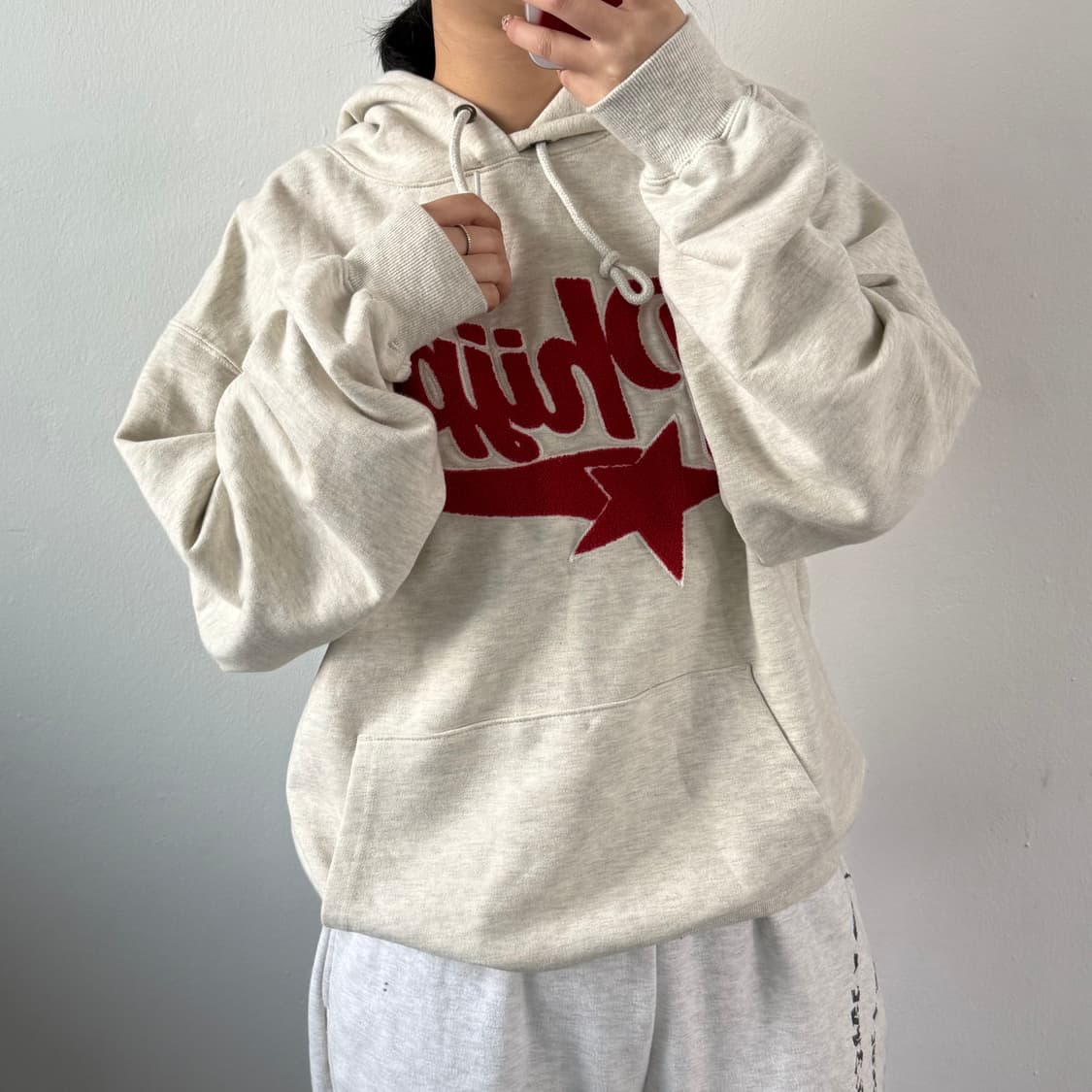 [XL] 피지컬 디파트먼트 스타테일 오트밀 후드티 상품이미지2