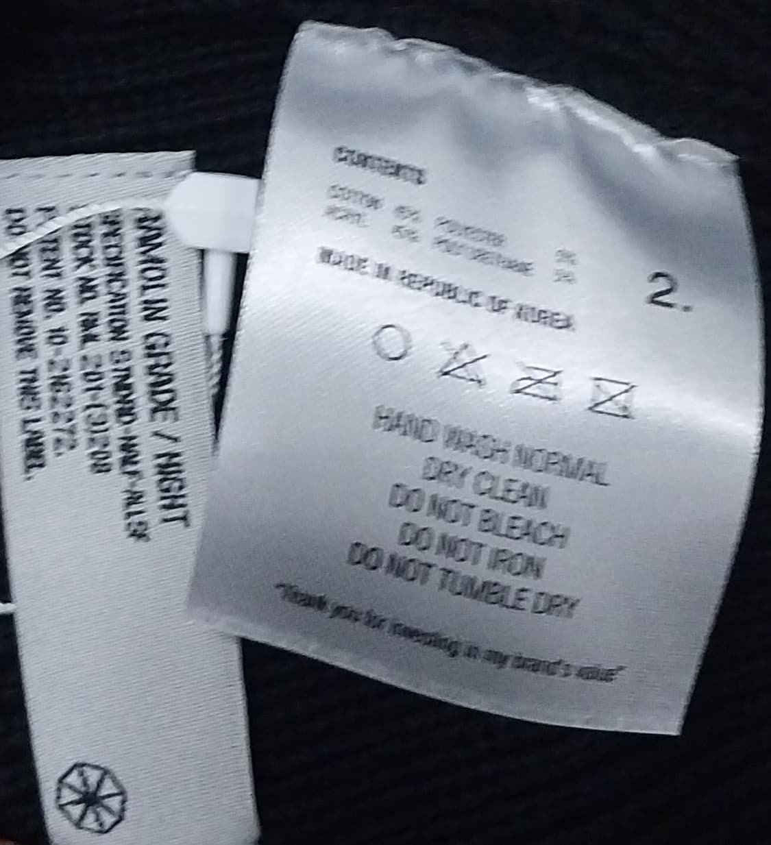 (새상품)  라모랭 검정 숏비니 2사이즈 상품이미지3