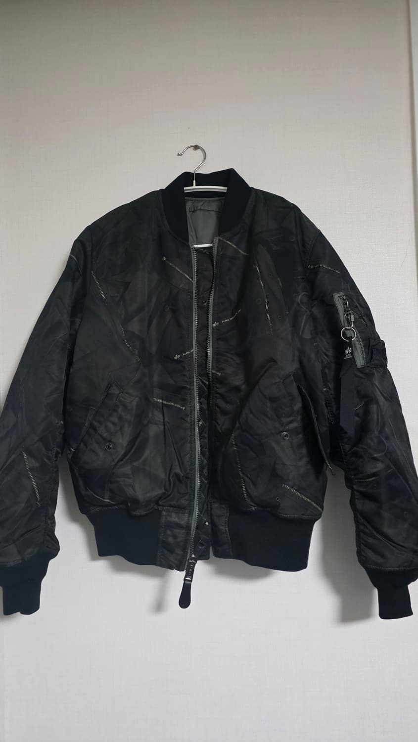 [M] 알파인더스트리 리버시블 Zippered print MA-1 상품이미지3