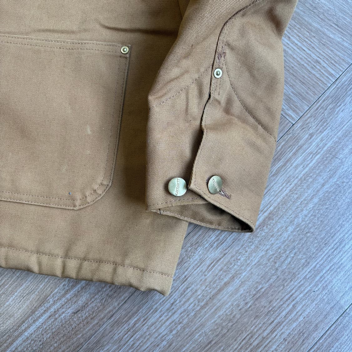 칼하트 C001 브라운 초어 자켓 상품이미지5