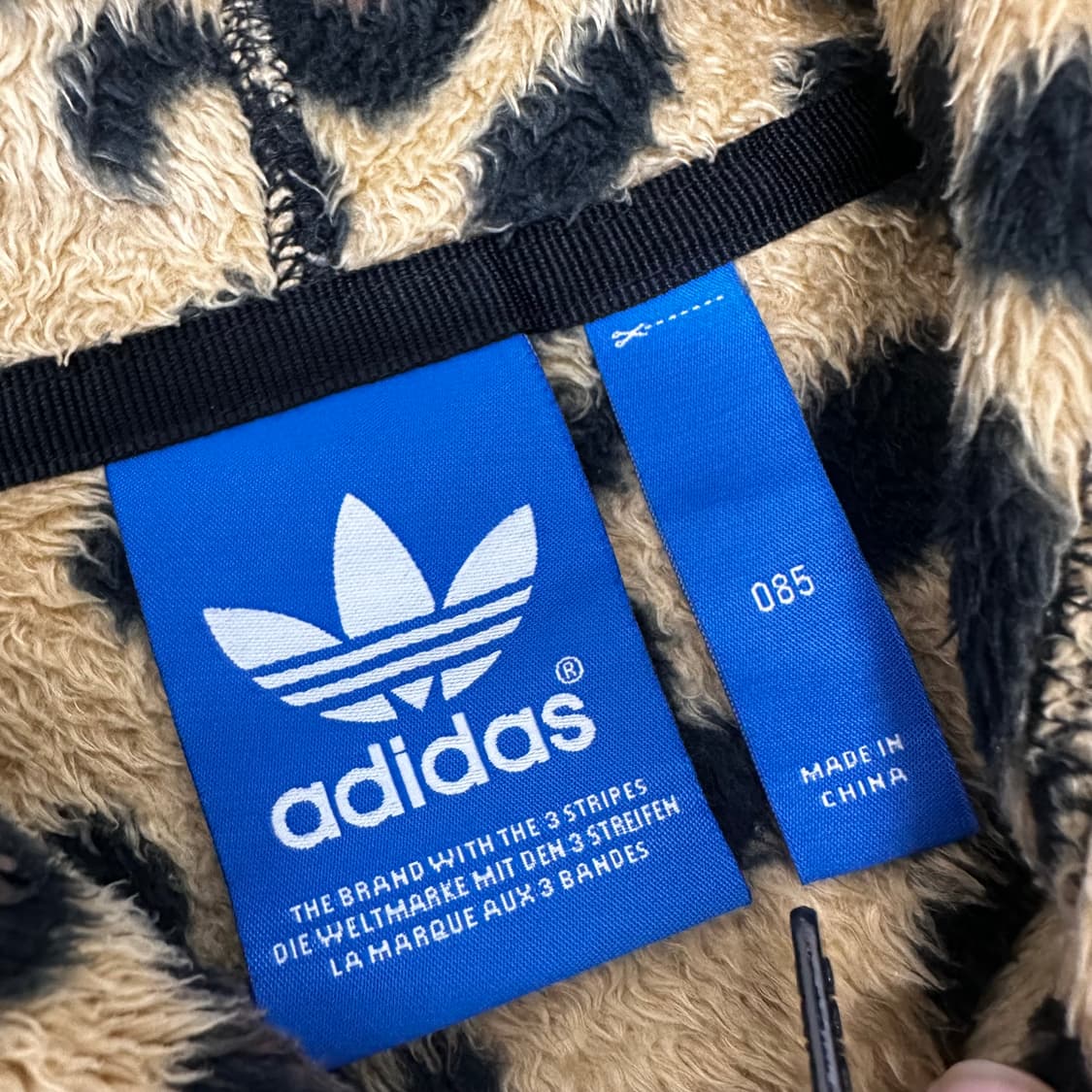 아디다스 파이어버드 레오파드 호피 후드 집업 85(XS) 상품이미지3