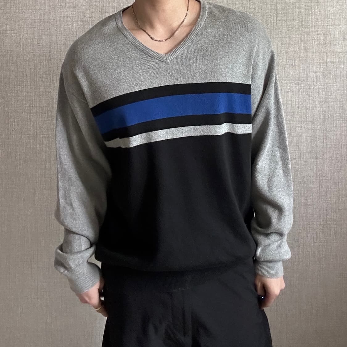 폴로 랄프로렌 클래식 패턴 브이넥 니트  상품이미지2