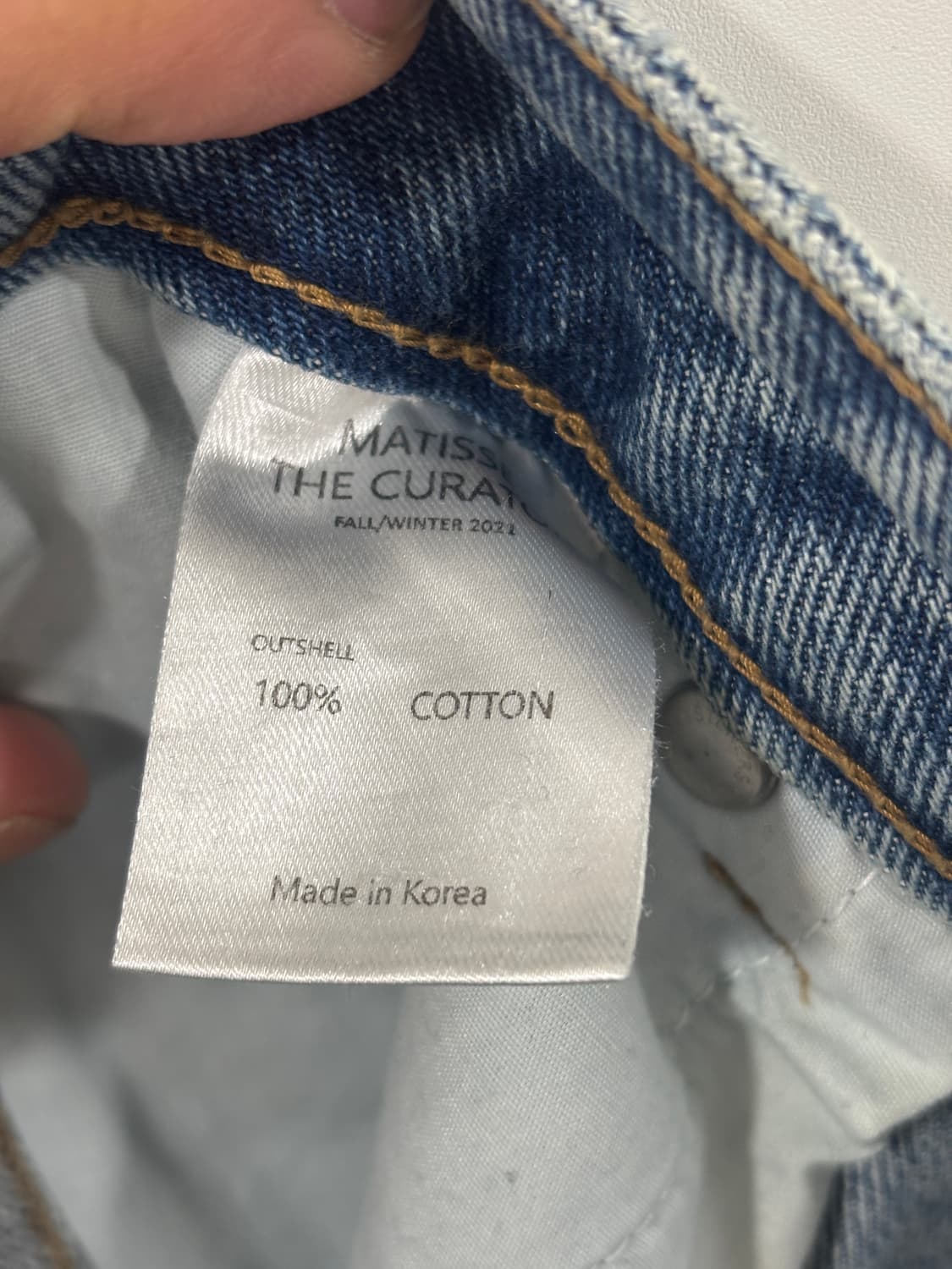 [2] 마티스 더 큐레이터 와이드 데님 팬츠 워시드 상품이미지7