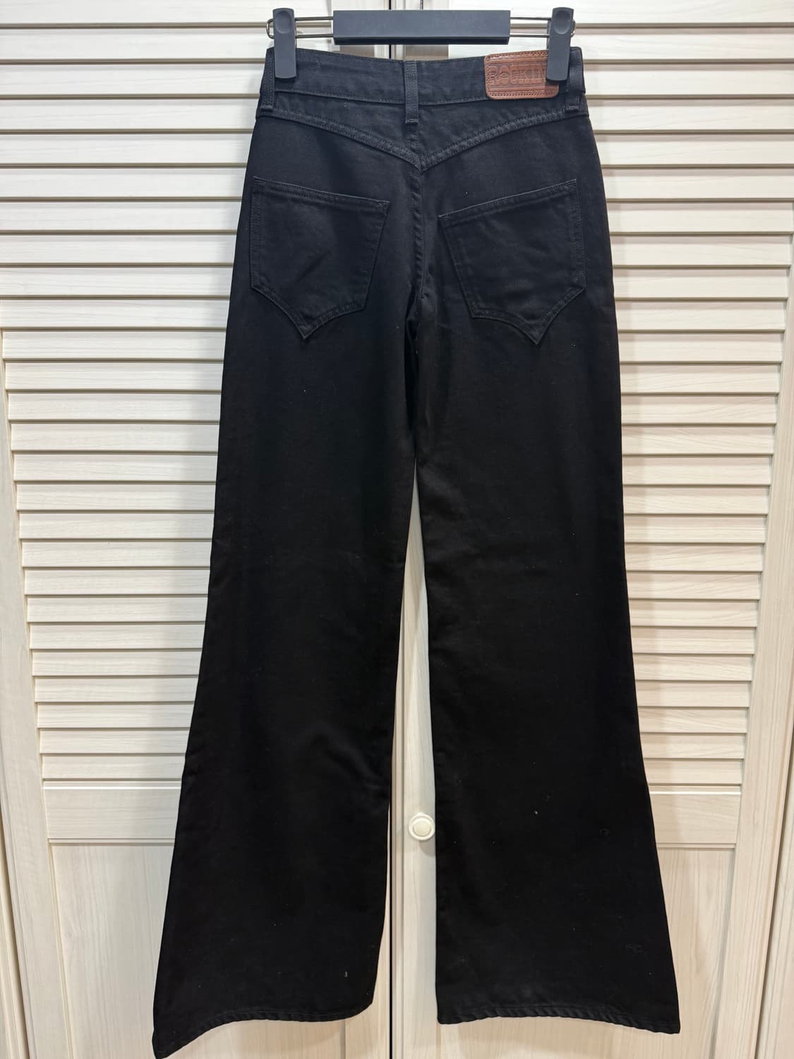 록킨스 블랙 와이드 여성 데님 팬츠 24 부츠컷 made in italy 상품이미지4