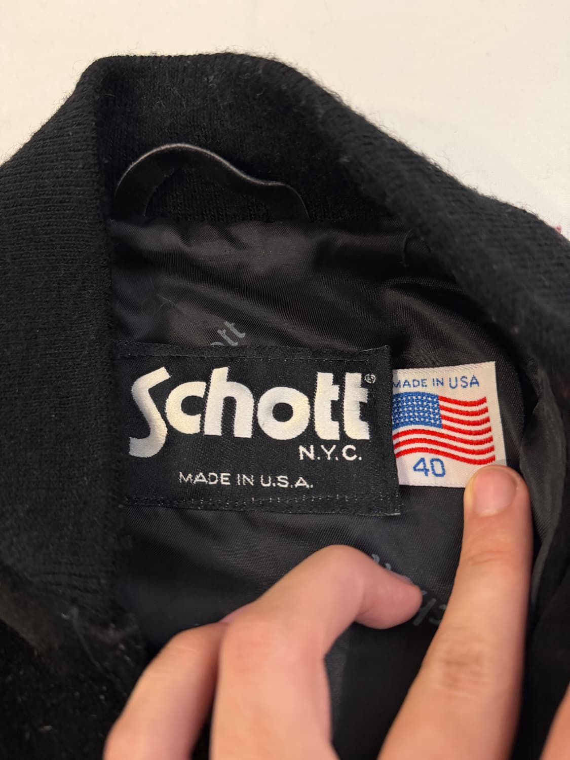 80s 쇼트 오리지널 USA 스웨이드 블루종 봄버자켓 상품이미지5