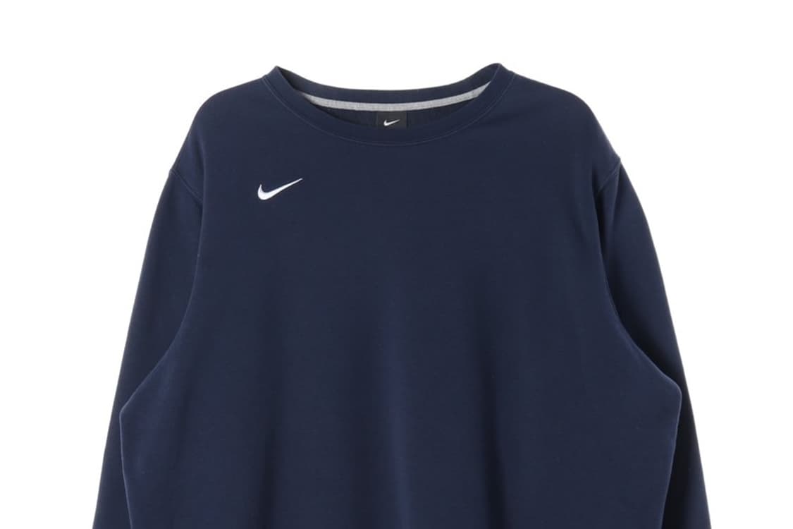 나이키 화이트 스우시 자수 크루넥 맨투맨 네이비 XXL 상품이미지3