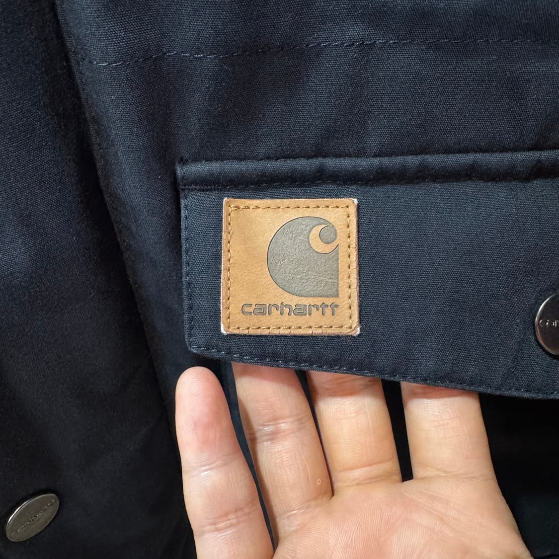 칼하트 WIP 블랙 트래퍼 파카 (S)   상품이미지3