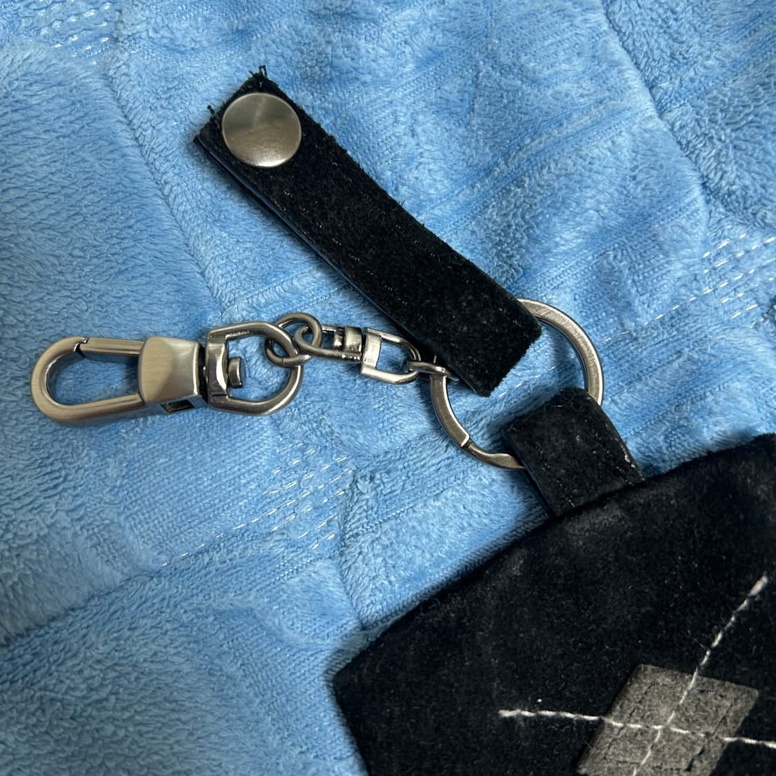 (OS) 폴리테루 아가일 카드 지갑 월렛 블랙 상품이미지6