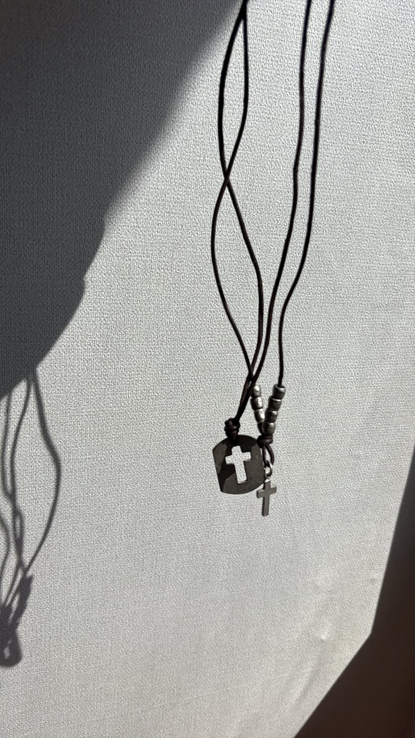 Vtg Double Cross Necklace  상품이미지2