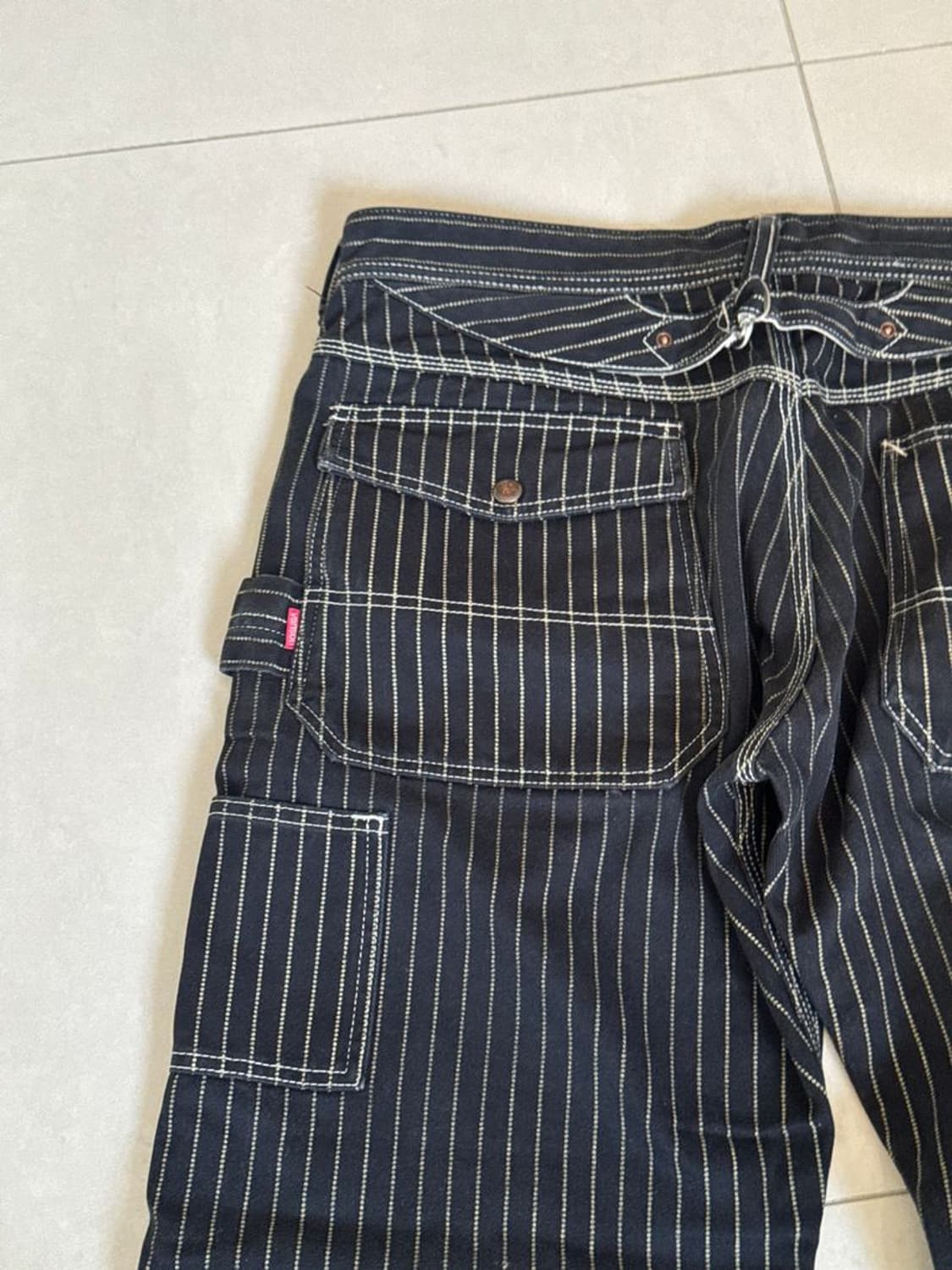 STRIPE WORK PANTS 스트라이프 작업 바지 상품이미지4