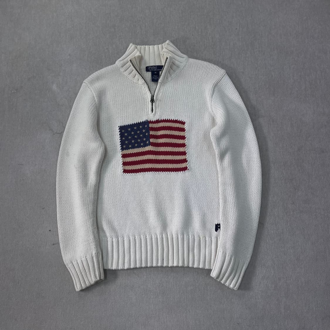 W 95 폴로랄프로렌 성조기 반집업 니트 상품이미지1