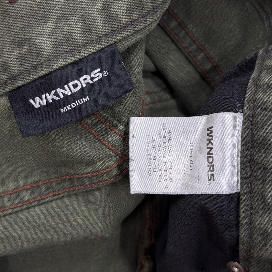 위캔더스 피에로 데님팬츠 바지 그린 M 상품이미지4