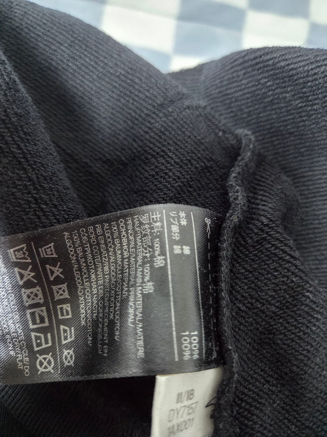 Y-3 아디다스 요지 야마모토 오버사이즈 백로고 크루넥 스웻셔츠블랙XXL 상품이미지7