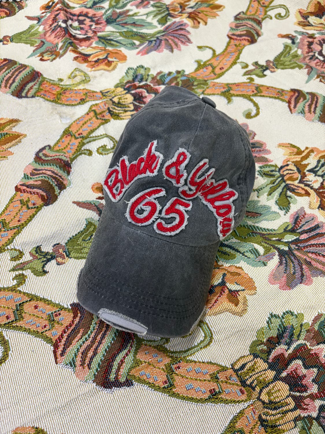 Rashan 그레이 빈티지 볼캡 상품이미지2